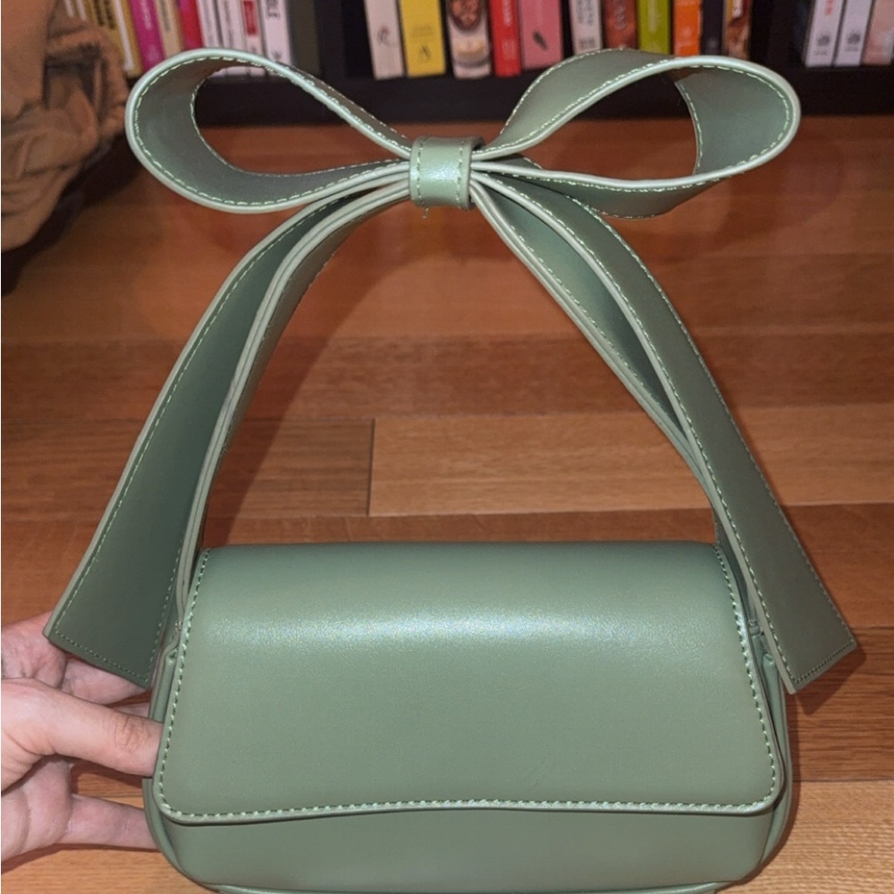 Madison West Green Bow Bag